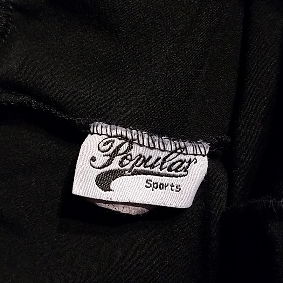 Popular Sports Black Studded Shorts Sz M - Picture 5 of 6